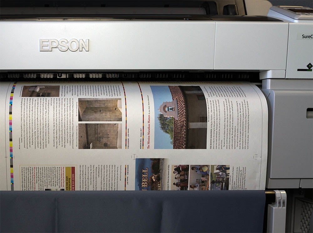 Image of publication proofing
