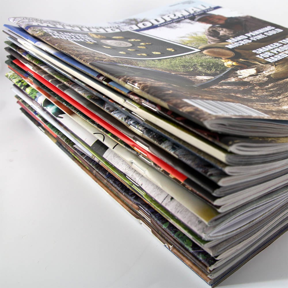 Image of saddle stitched magazines and catalogs