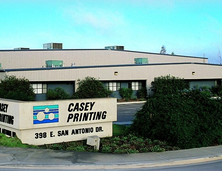 Casey's large, modern print production facility