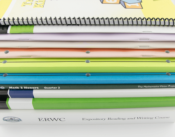 Workbooks customized with different bindery options