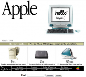 The Apple Website in 1999