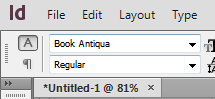 Font Selector in InDesign