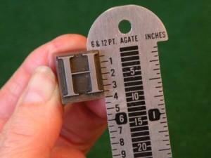 Measuring type with a Pica ruler