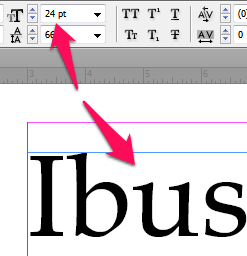 Point Size in InDesign