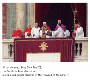 The Pope in Comic Sans