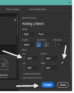 Adding a bleed to Adobe Illustrator