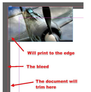 The bleed and trim in Adobe InDesign