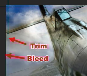 Trim and bleed in Adobe Photoshop