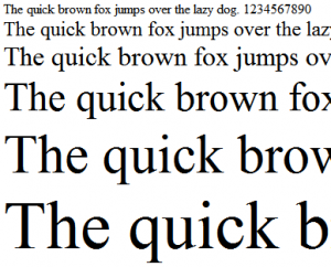 Times New Roman, the newspaper font