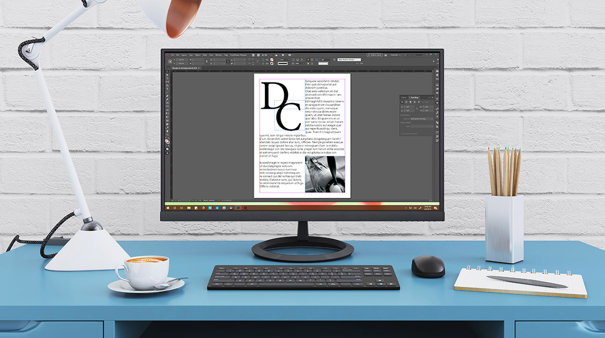 Setting up margins in your adobe document